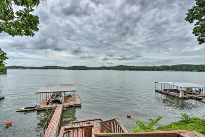 Spacious Lakefront Getaway with Deck and Boat Dock