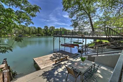 Waterfront Guadalupe River Lodge Home with Dock!
